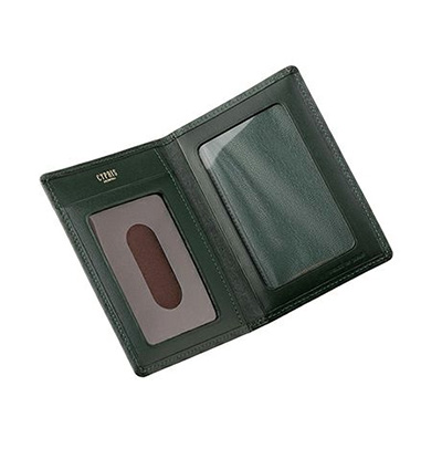 革財布キプリスのボックスカーフ パスケース