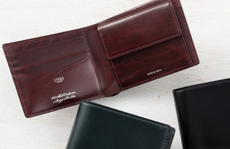 革財布キプリスのコードバン&ルーガショルダー