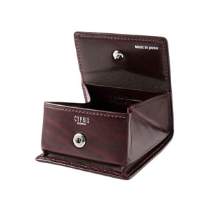 革財布キプリスのコードバン&ルーガショルダー ボックス小銭入れ