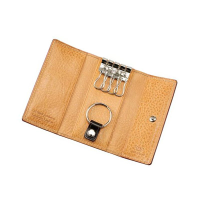 革財布キプリスのオイルシェルコードバン&ヴァケッタレザー キーケース