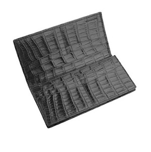 革財布キプリスのマットクロコダイル 通しマチ長財布