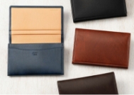 名刺入れ,入社記念,シラサギレザー