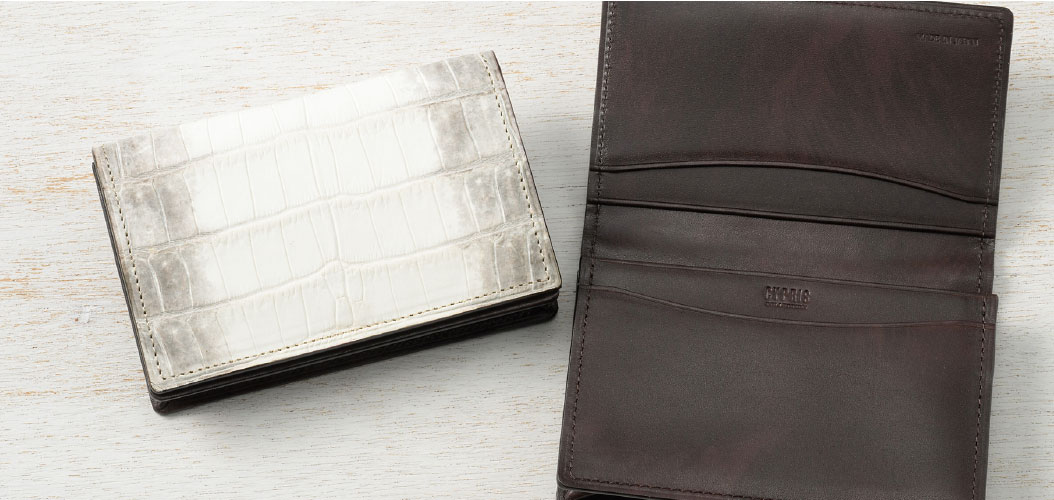 革財布キプリス,ヒマラヤ -クロコダイル＆シラサギレザー-
