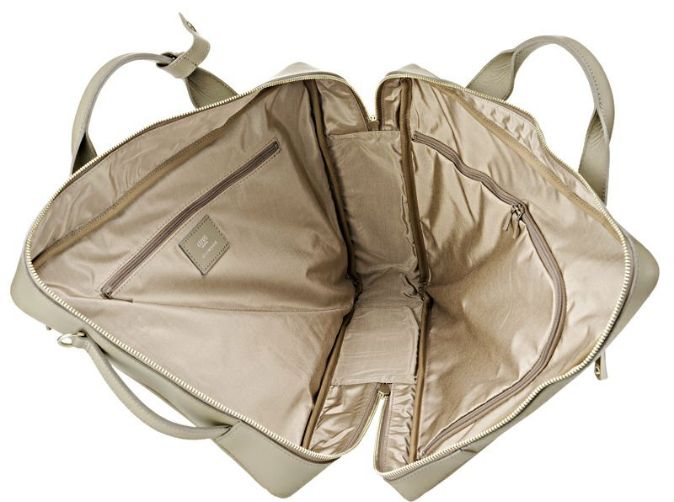 キプリスの3wayビジネスバッグ ぐるりと大きく開くダブルファスナー