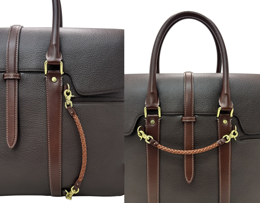 革鞄、レザーバッグのキプリス リボワールのメッシュストラップ