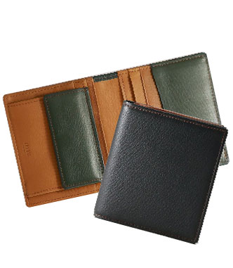 ミニ財布・コンパクト財布は革小物・革財布のCYPRIS シルキーキップのコンパクト札入れ