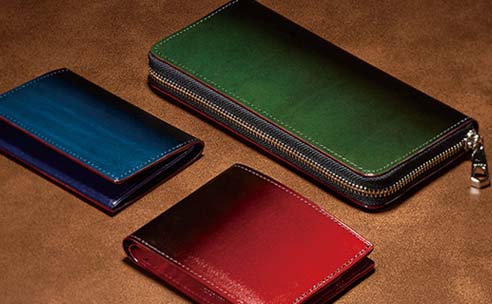 春財布,牛革の漆 URUSHI