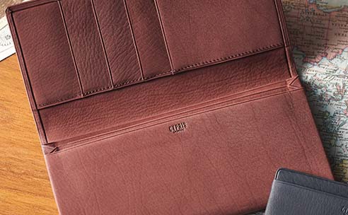 秋財布,牛革のレーニアカーフ