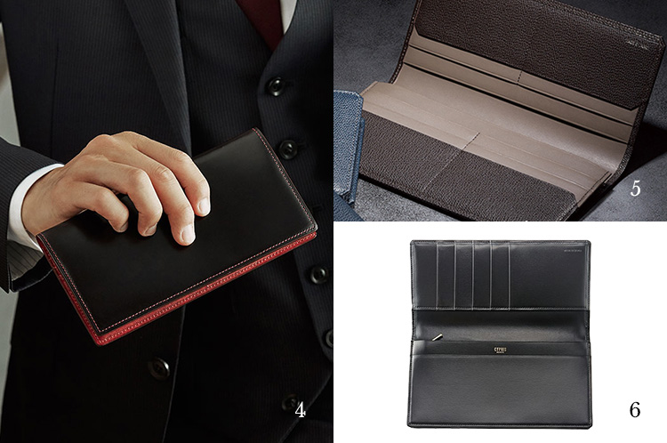 スーツスタイルに合う革財布