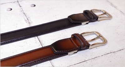 夏のオシャレに必須アイテム、革ベルト（レザーベルト）