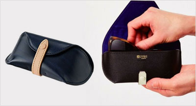 サングラスの持ち運びに上質素材の革小物を
