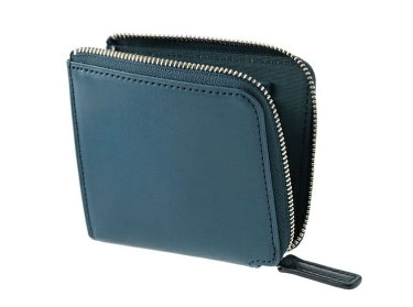 革財布キプリスのＬ字ファスナーマルチウォレット｜ルミノアニリン