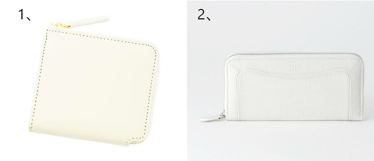 夏財布、浄化作用がありクリーンで上品な印象の白