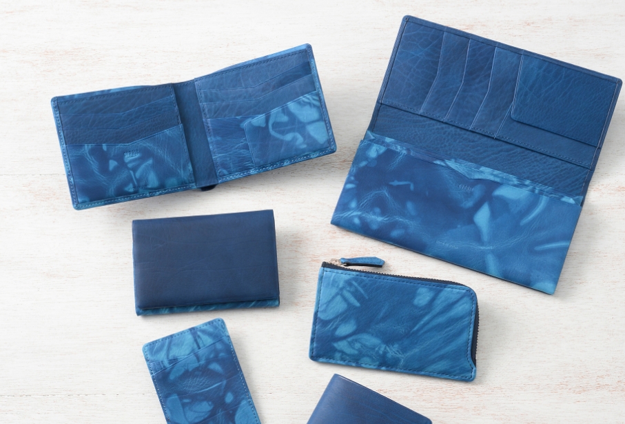 藍染カーフシリーズ（革小物・革財布のキプリス）