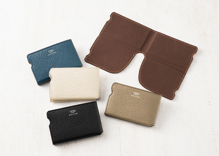 革財布キプリス,ヴィヴァーチェ,マスクケース,プリーツ型マスク対応