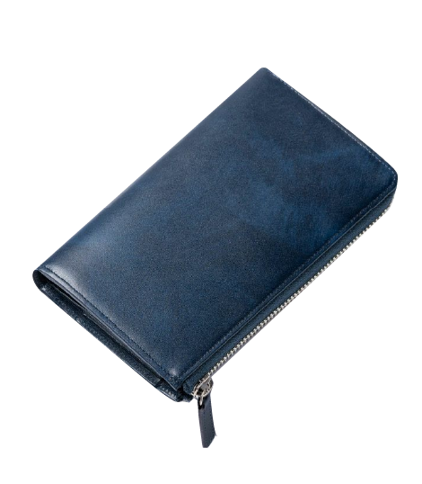 革財布・長財布キプリスのホワイトデーペアギフト　L字ファスナーコンパクトハニーセル長財布