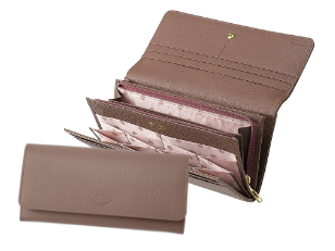 革財布キプリスのシマロン かぶせハニーセル長財布