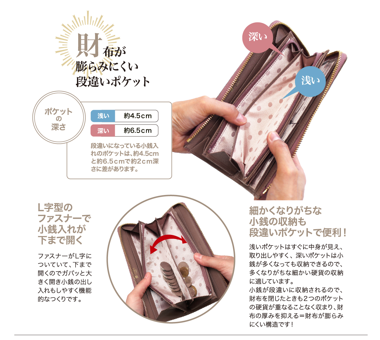 レディース革財布,シマロン