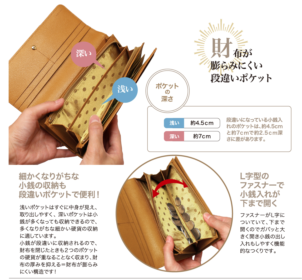 レディース革財布,シマロン