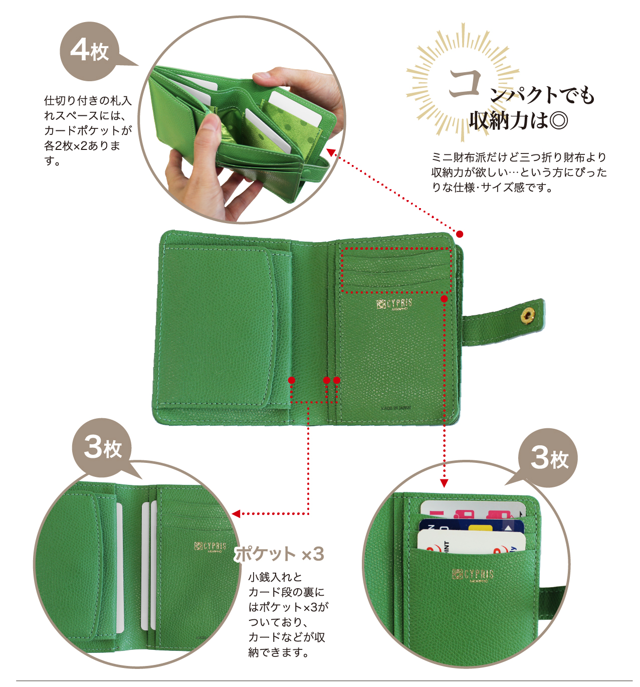 レディース革財布,シマロン