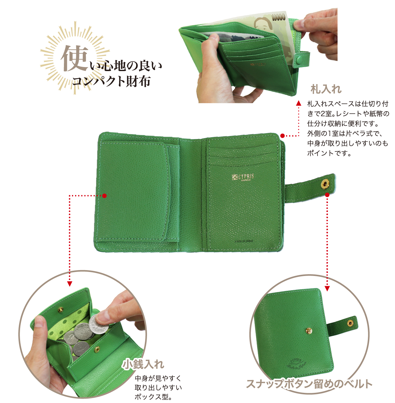 レディース革財布,シマロン