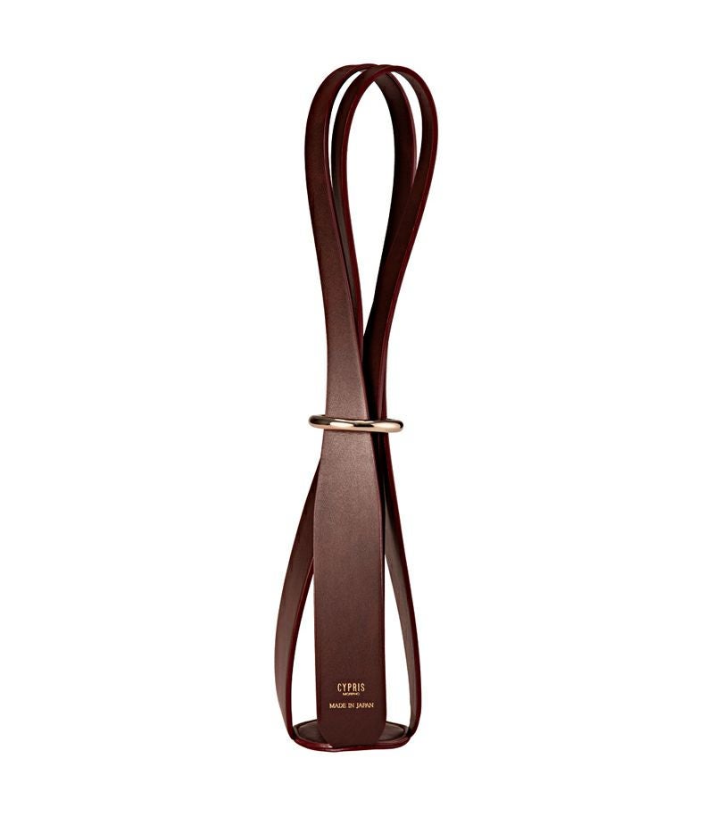 シラサギレザー ワインボトルケース｜チョコ