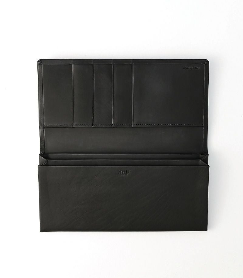 風琴マチ長財布｜レーニアカーフ｜ブラック
