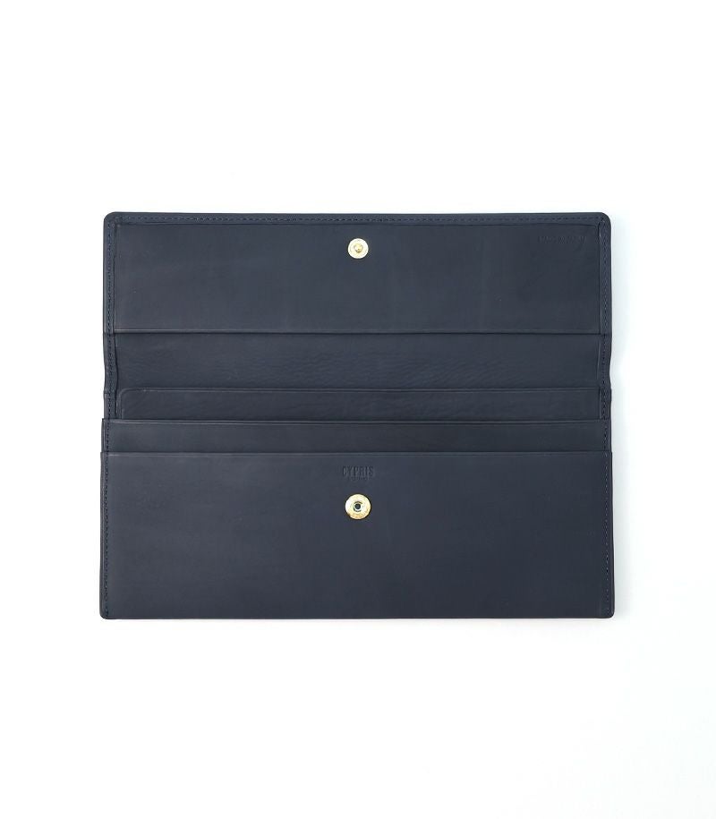  マチなし長財布｜レーニアカーフ ｜ブラック