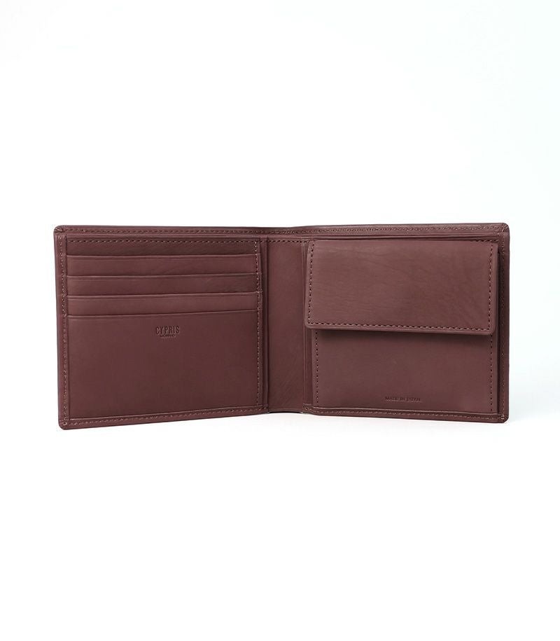 小銭入れ付き札入れ｜レーニアカーフ ｜ブラック