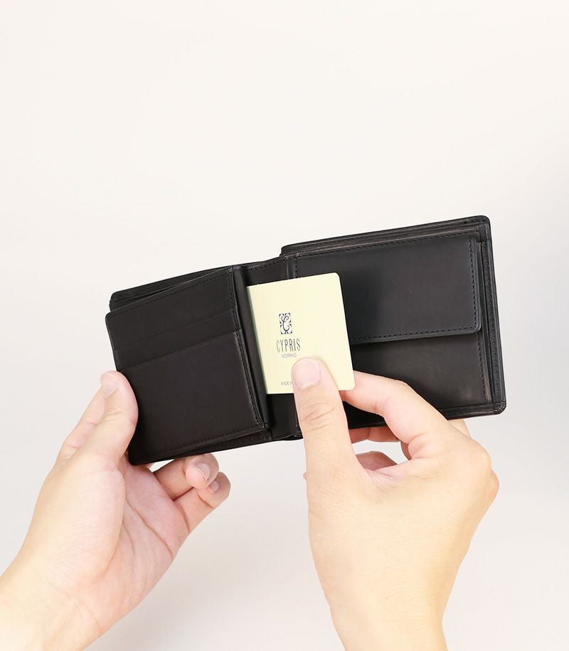 小銭入れ・ベロ付き札入れ｜レーニアカーフ ｜グリーン