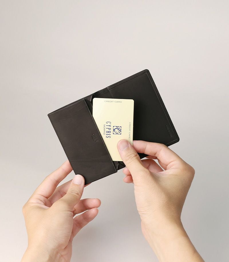 風琴マチ名刺入れ｜レーニアカーフ ｜グリーン