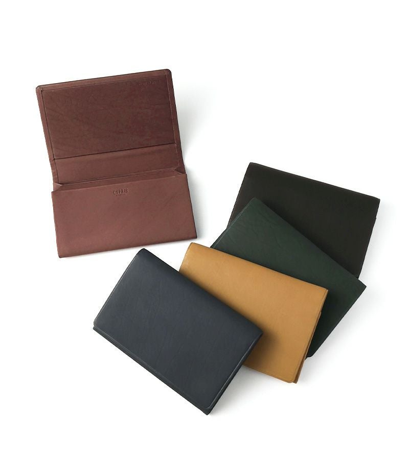 風琴マチ名刺入れ｜レーニアカーフ ｜グリーン