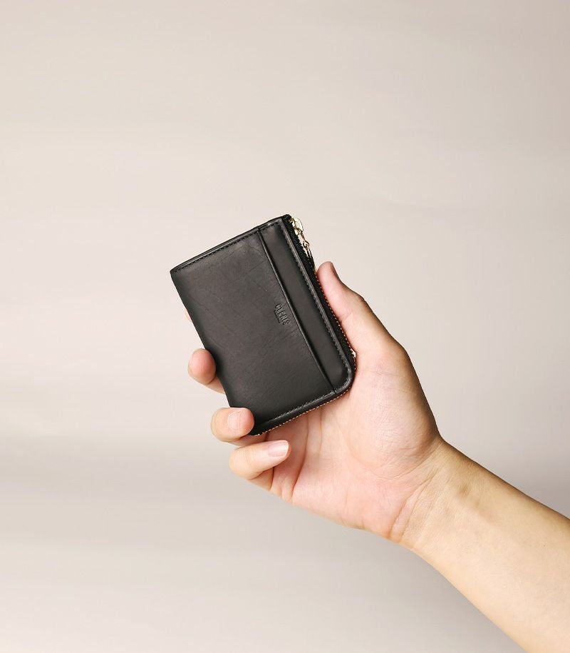 Lファスナー小銭入れ｜レーニアカーフ｜グリーン