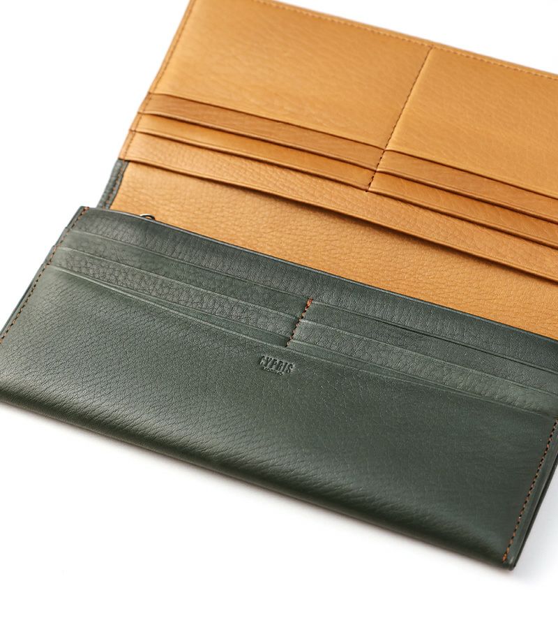 ファスナー付ササマチ長財布｜シルキーキップ |革製品CYPRIS（キプリス