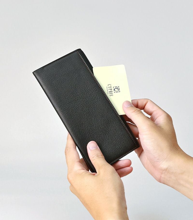 ファスナー付ササマチ長財布｜シルキーキップ |革製品CYPRIS（キプリス