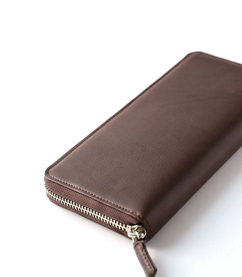 ラウンドファスナーハニーセル長財布｜シルキーキップ ｜グリーン