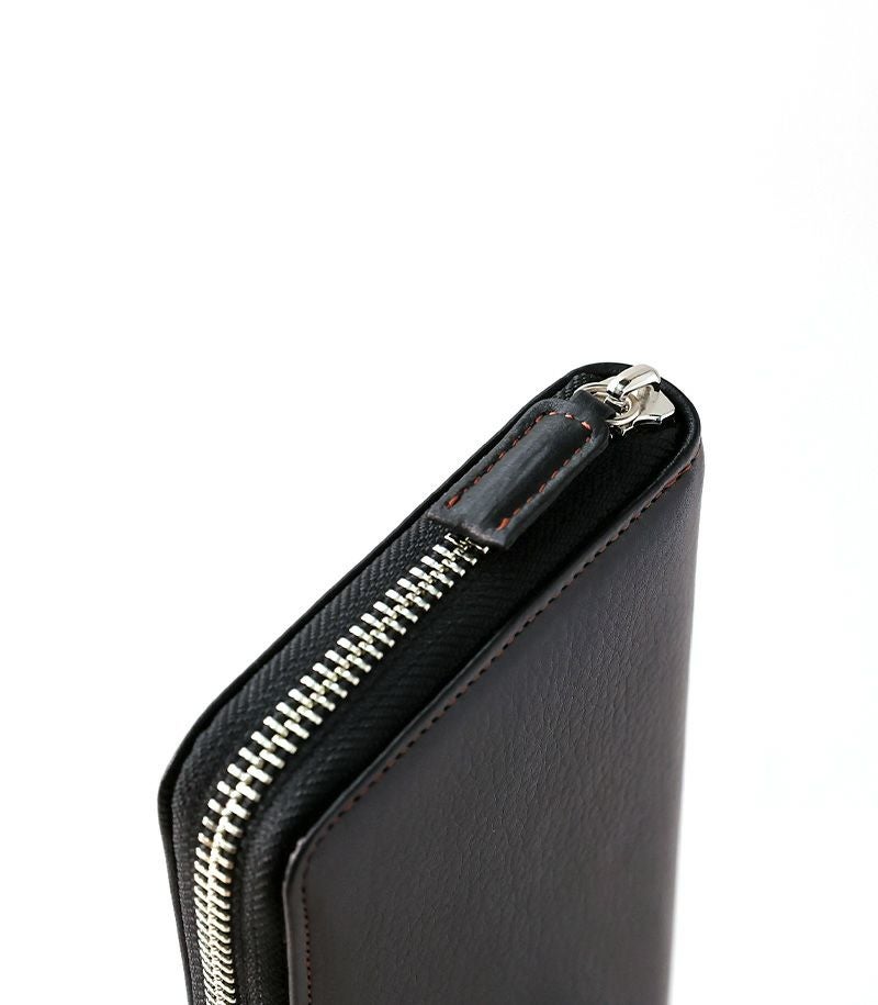 ラウンドファスナーハニーセル長財布｜シルキーキップ ｜グリーン