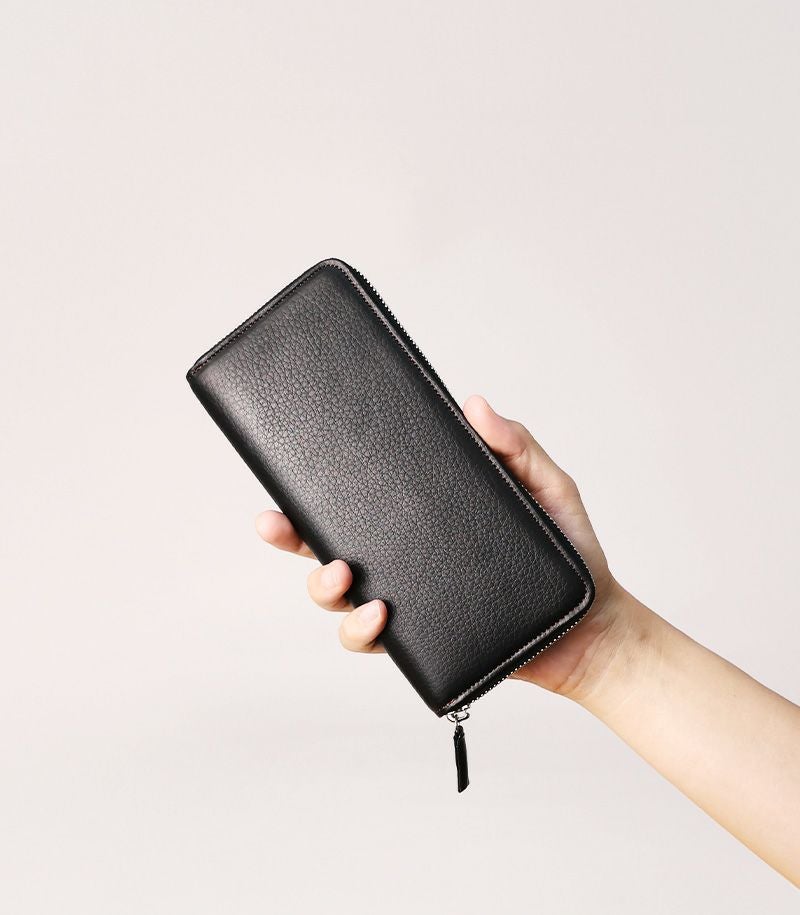 ラウンドファスナーハニーセル長財布｜シルキーキップ 