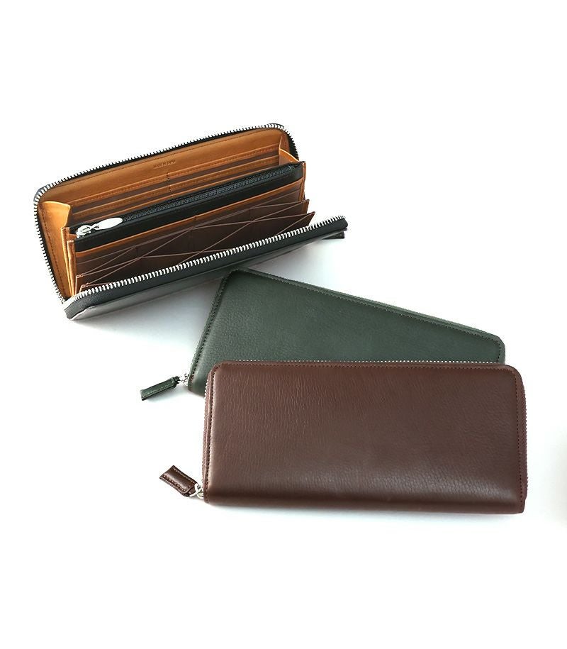 ラウンドファスナーハニーセル長財布｜シルキーキップ 