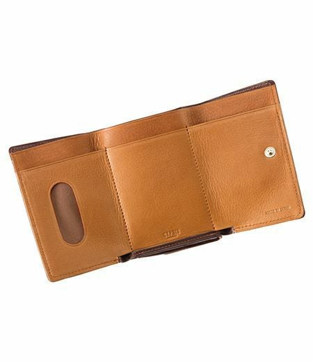 CYPRIS シルキーキップ　ブラウン/キャメル　折り財布　未使用 三つ折り財布｜シルキーキップ |革製品CYPRIS（キプリス）公式