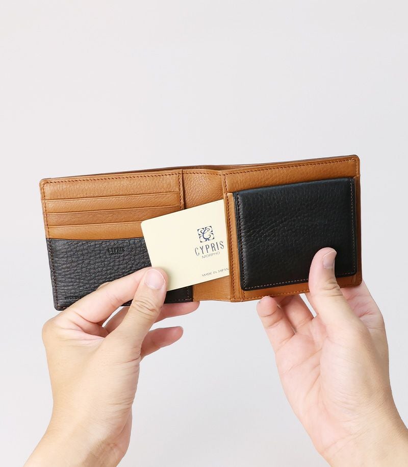 ボックス小銭入れ付き札入れ｜シルキーキップ｜グリーン