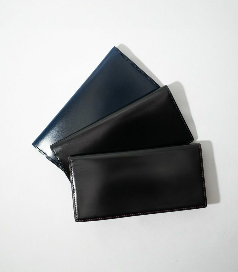 マチなし長財布｜コードバン＆シラサギレザー |革製品CYPRIS（キプリス