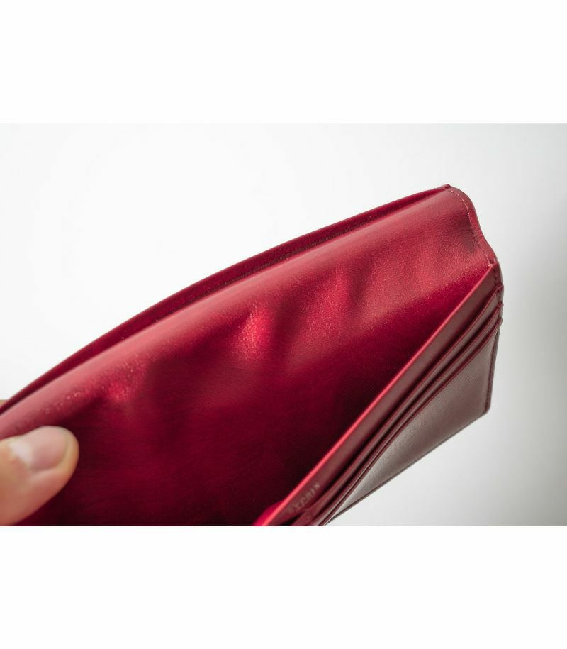 マチなし長財布｜コードバン＆シラサギレザー |革製品CYPRIS（キプリス