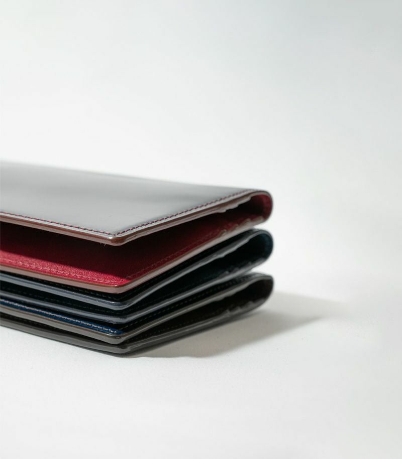 マチなし長財布｜コードバン＆シラサギレザー |革製品CYPRIS（キプリス