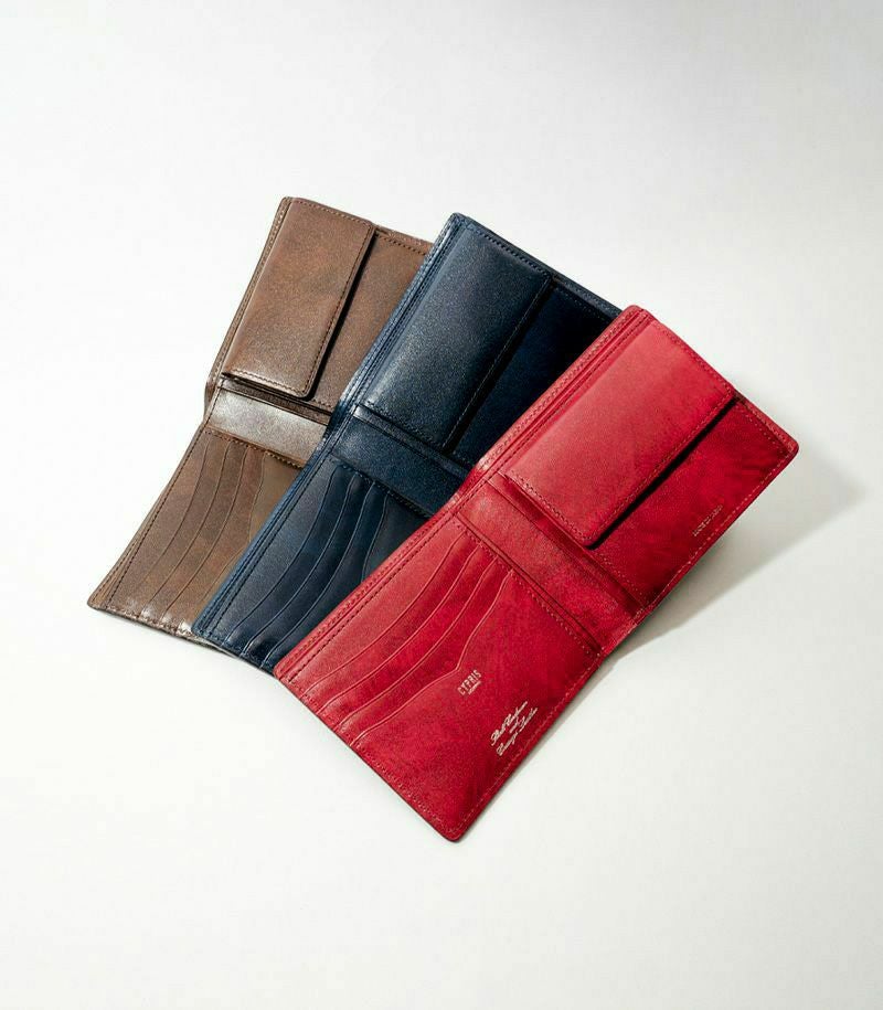 小銭入れ付き札入れ｜コードバン＆シラサギレザー |革製品CYPRIS
