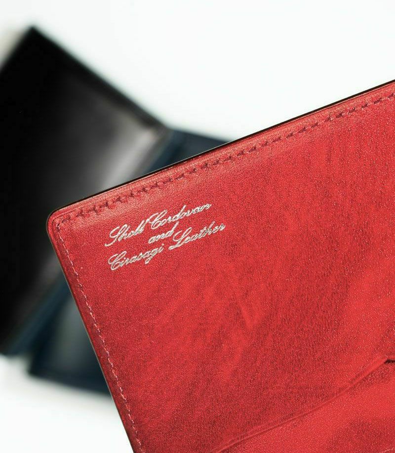 通しマチ名刺入れ｜コードバン＆シラサギレザー |革製品CYPRIS