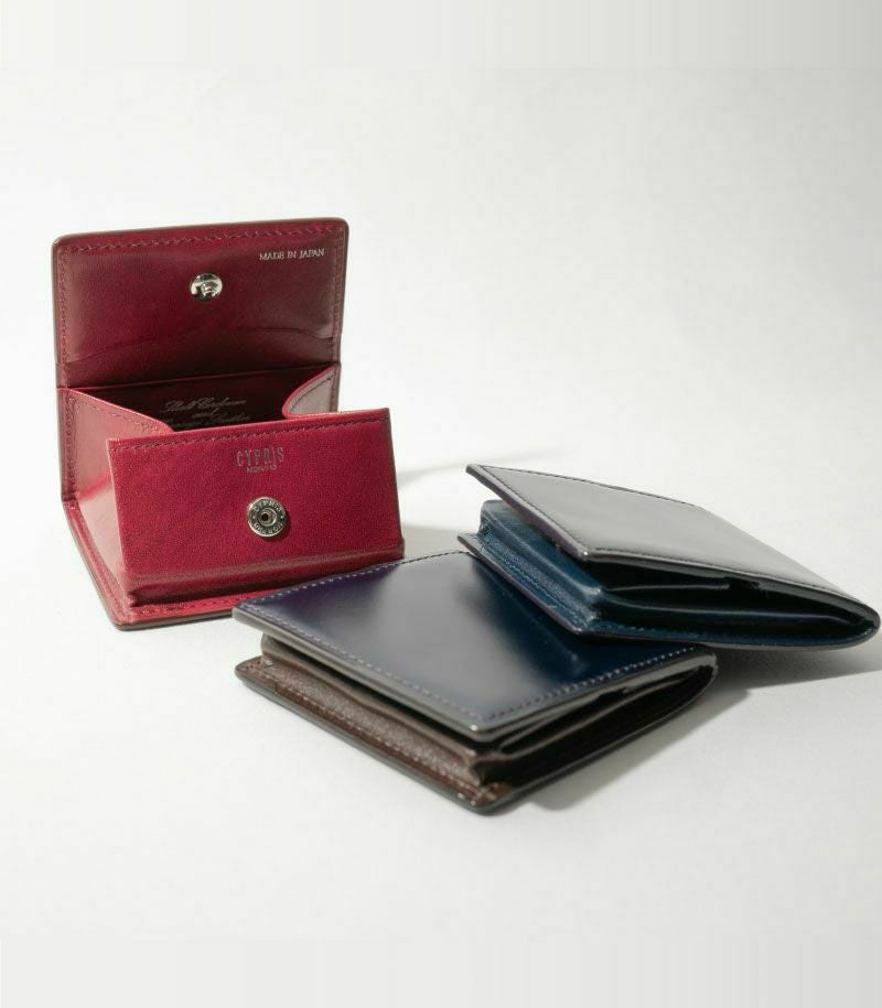 ボックス小銭入れ｜コードバン＆シラサギレザー |革製品CYPRIS