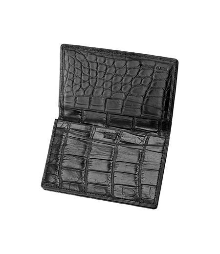 通しマチ名刺入れ｜マットクロコダイル |革製品CYPRIS（キプリス）公式
