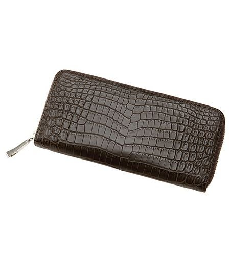 ラウンドファスナーハニーセル長財布｜マットクロコダイル｜キプリスの