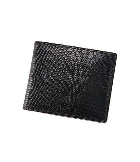 二つ折り財布(カード札入)｜リザード